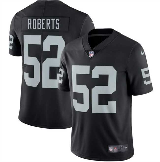 Men & Women & Youth Las Vegas Raiders #52 Elandon Roberts Black 2025 Vapor Stitched Jersey